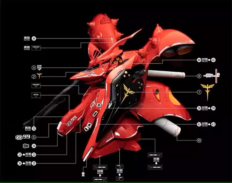 Amazon | ［HG 1：144］MSN-04II ナイチンゲール用 水転写式